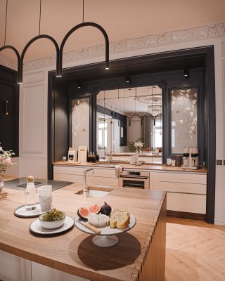 Berlin Flat Scene Kitchen