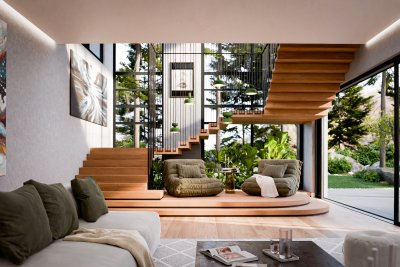 Haus 02 Livingroom Stairs